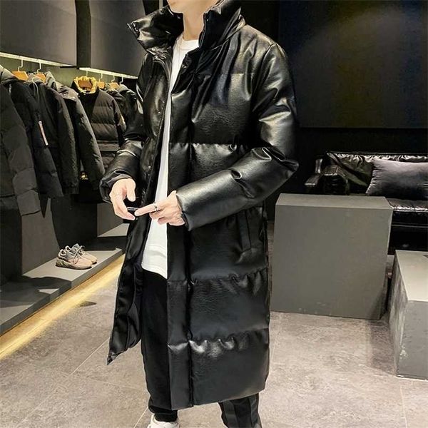 winter leather cotton-padded jacket for men thick warm cotton jacket brand clothing men's casual parka 211129, Black
winter leather cotton-padded jacket for men thick warm cotton jacket brand clothing men's casual parka 211129, Black