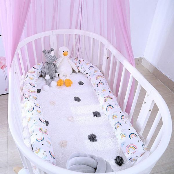 born baby bumper printed rainbow for infant crib protector parachoque braided bed pillow room decor bedding sets
born baby bumper printed rainbow for infant crib protector parachoque braided bed pillow room decor bedding sets