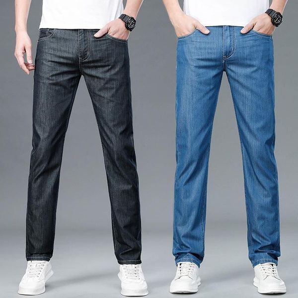 men's jeans summer thin loose straight casual pants elasticity denim classic brand light blue trousers male luxury chinos
men's jeans summer thin loose straight casual pants elasticity denim classic brand light blue trousers male luxury chinos