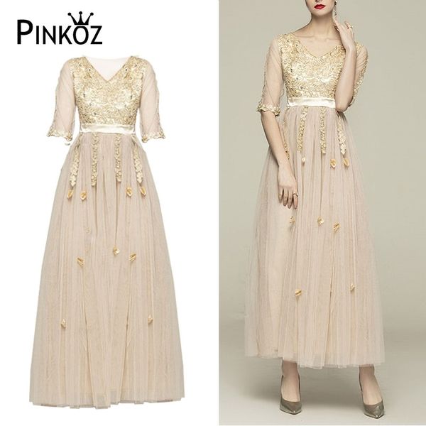 vintage retro mesh embroideried v-neck maxi dress for party casual qaist half sleeve appliques vestidos 210421, Black;gray
vintage retro mesh embroideried v-neck maxi dress for party casual qaist half sleeve appliques vestidos 210421, Black;gray
