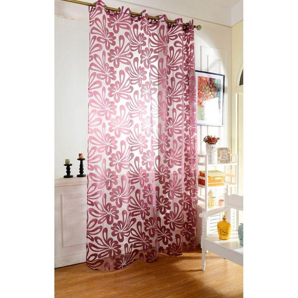 modern jacquard floral voile door window curtain sheer panel drapes scarf valances for living room bedroom &
modern jacquard floral voile door window curtain sheer panel drapes scarf valances for living room bedroom &