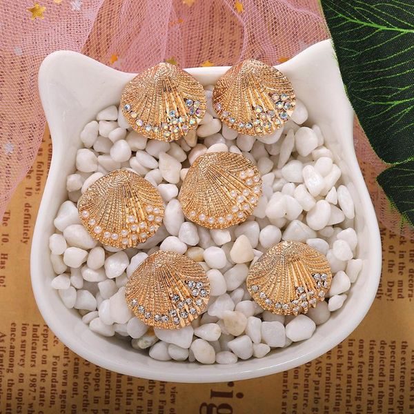 stud bohemian seaside beach pearl earrings girls 2021 summer s style rhinestone alloy shell jewelry for women, Golden;silver
stud bohemian seaside beach pearl earrings girls 2021 summer s style rhinestone alloy shell jewelry for women, Golden;silver