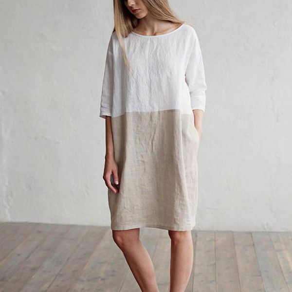casual dresses patchwork summer dress women three quarter woman mini for 2021 straight sundress female, Black;gray
casual dresses patchwork summer dress women three quarter woman mini for 2021 straight sundress female, Black;gray
