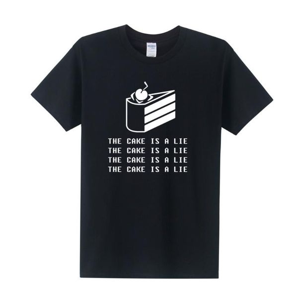 the summer fashion design cake is a lie print t-shirt cotton men's t-shirts, White;black
the summer fashion design cake is a lie print t-shirt cotton men's t-shirts, White;black
