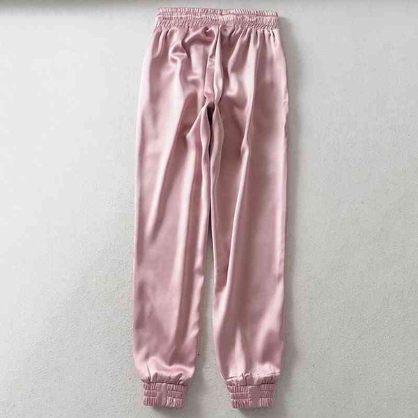 summer satin europe loose casual sport joggers streetwear cargo pants women 200930, Black;white
summer satin europe loose casual sport joggers streetwear cargo pants women 200930, Black;white