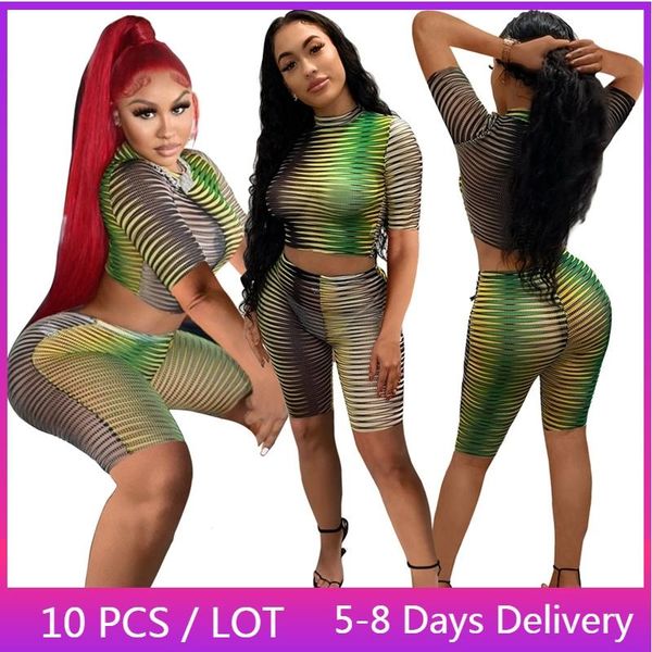 women's tracksuits autumn striped two piece set women clubwear see-through crop and shorts party night club outfits wholesale items, Gray
women's tracksuits autumn striped two piece set women clubwear see-through crop and shorts party night club outfits wholesale items, Gray