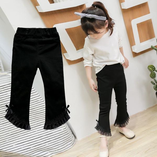 trousers girls cotton casual all-match children's clothes high elastic waist slim flared pants kids solid color lace black, Blue
trousers girls cotton casual all-match children's clothes high elastic waist slim flared pants kids solid color lace black, Blue