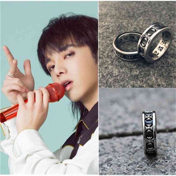 luxury brand party favor chrome/hearts rings the same ring of hua chenyu silver antique personality hip hop cross carving
luxury brand party favor chrome/hearts rings the same ring of hua chenyu silver antique personality hip hop cross carving