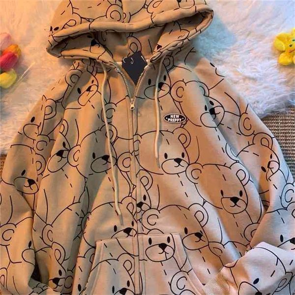 women's hoodie drop anime kawaii zipper harajuku y2k korean fashion long sleeve loose sweatshirts oversized clothes 210909, Black
women's hoodie drop anime kawaii zipper harajuku y2k korean fashion long sleeve loose sweatshirts oversized clothes 210909, Black