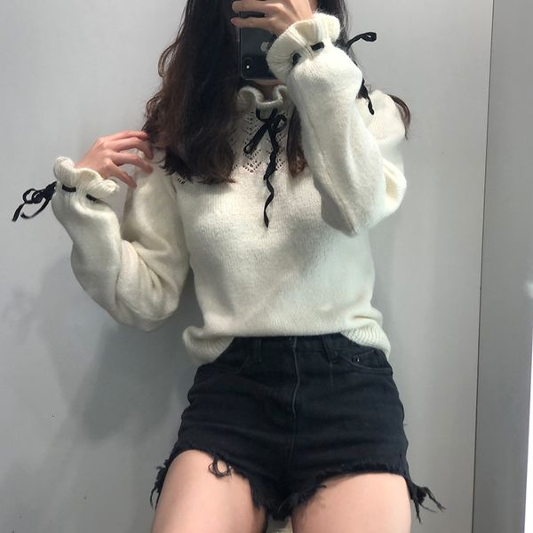 tank female fashions autumn lace white girl loose mesh long sweater