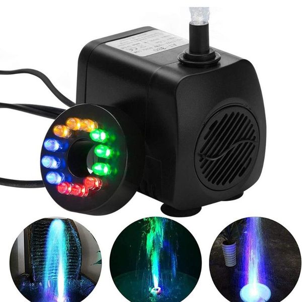 ultra quiet submersible water fountain filter fish pond aquarium pump tank with waterproof 12 led lights garden decorations
ultra quiet submersible water fountain filter fish pond aquarium pump tank with waterproof 12 led lights garden decorations