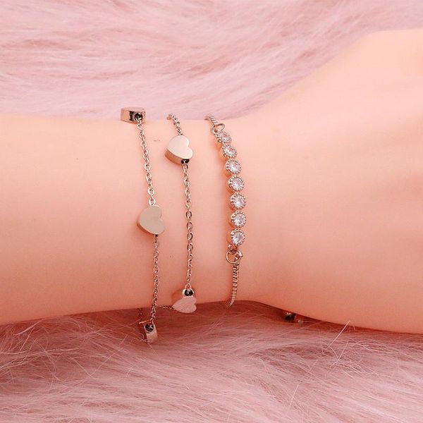 charm bracelets mavis hare arrival endless love heart chain bracelet with cubic crystal adjustable snake for women, Golden;silver
charm bracelets mavis hare arrival endless love heart chain bracelet with cubic crystal adjustable snake for women, Golden;silver