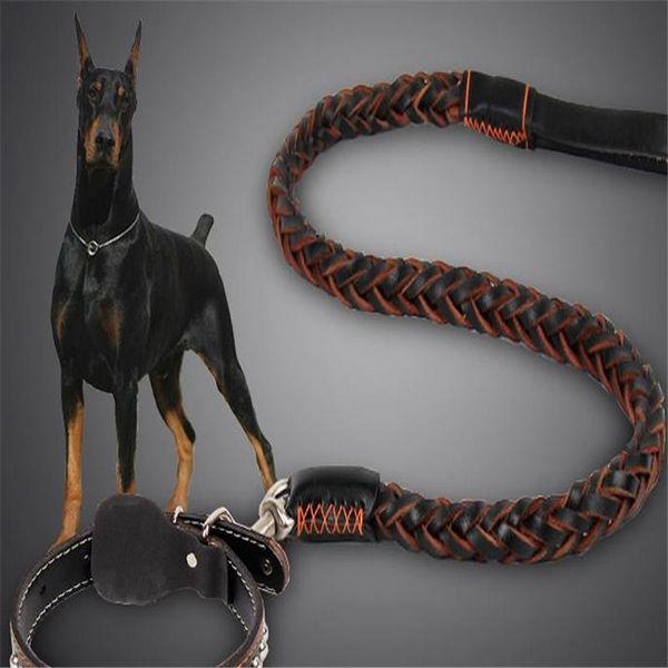 dog collars & leashes 110cm pet leash collar bold braided quality leather training safe durable deformation strap rivet buckle
dog collars & leashes 110cm pet leash collar bold braided quality leather training safe durable deformation strap rivet buckle