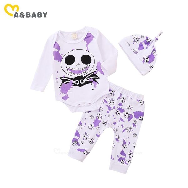 0-24m halloween baby girl boy clothes set long sleeve cartoon romper pants hat outfits 210515, White
0-24m halloween baby girl boy clothes set long sleeve cartoon romper pants hat outfits 210515, White