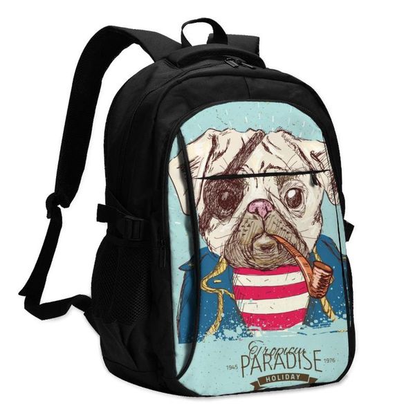 backpack usb charging lapwomen's for teenage students girls school funny pirate pug dog travel bagpack
backpack usb charging lapwomen's for teenage students girls school funny pirate pug dog travel bagpack