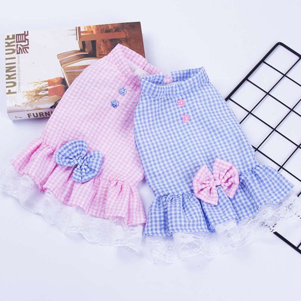 dog apparel pet spring and summer plaid lace princess skirt vest clothing pet dog
dog apparel pet spring and summer plaid lace princess skirt vest clothing pet dog