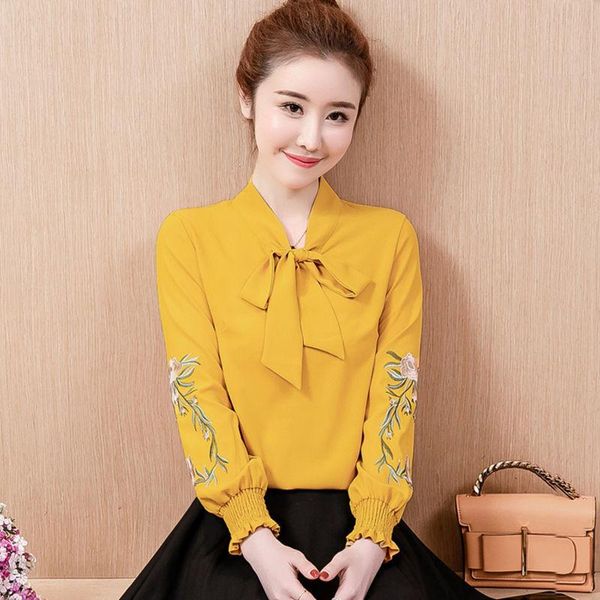 women's blouses & shirts women 2021 spring autumn fashion long sleeves chiffon female floral embroidery ladies loose pullover u268, White
women's blouses & shirts women 2021 spring autumn fashion long sleeves chiffon female floral embroidery ladies loose pullover u268, White