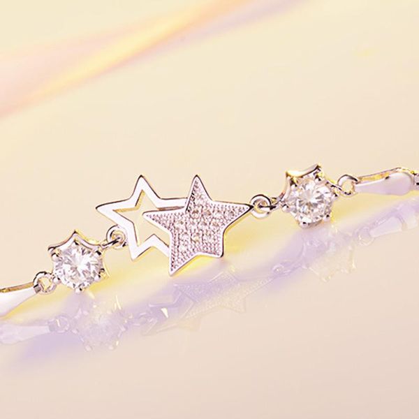 link, chain style fashion creative five-pointed star shape bracelet female temperament elegant act the role ofing is tasted, Black
link, chain style fashion creative five-pointed star shape bracelet female temperament elegant act the role ofing is tasted, Black