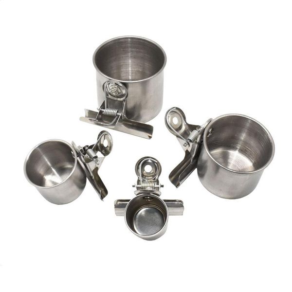 other bird supplies 1pcs feeder cups food water feeding single cup with clip stainless steel parrot cage stand c42
other bird supplies 1pcs feeder cups food water feeding single cup with clip stainless steel parrot cage stand c42