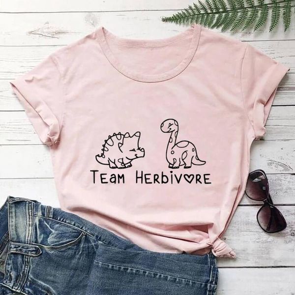 women's t-shirt team herbivore cute animals 100%cotton tshirt eco life summer casual o-neck short sleeve vegan tee drop 4mh2, White
women's t-shirt team herbivore cute animals 100%cotton tshirt eco life summer casual o-neck short sleeve vegan tee drop 4mh2, White