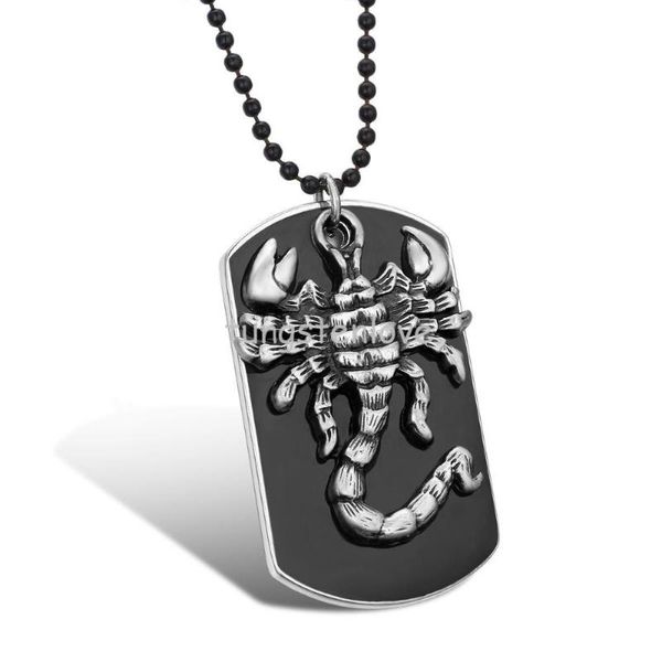 pendant necklaces biker men's black military dog tag silver color tone scorpion necklace 27.5 inch bead chain (with gift bag)
pendant necklaces biker men's black military dog tag silver color tone scorpion necklace 27.5 inch bead chain (with gift bag)