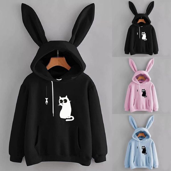 women's hoodies & sweatshirts women solid color long sleeve hoodie ladies cute fashion casual sweatshirt pullover blouse trendy, Black
women's hoodies & sweatshirts women solid color long sleeve hoodie ladies cute fashion casual sweatshirt pullover blouse trendy, Black