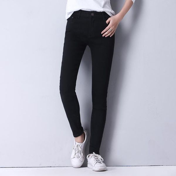 all season women skinny pencil jeans high waist black stretchy pants plus size carip trousers women's, Blue
all season women skinny pencil jeans high waist black stretchy pants plus size carip trousers women's, Blue