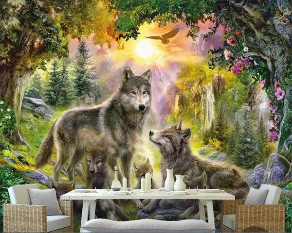 custom self-adhesive wallpaper sunny forest grey wolf animal landscape kids room papier peint mural 3d papel de parede bedroom wallpapers
custom self-adhesive wallpaper sunny forest grey wolf animal landscape kids room papier peint mural 3d papel de parede bedroom wallpapers