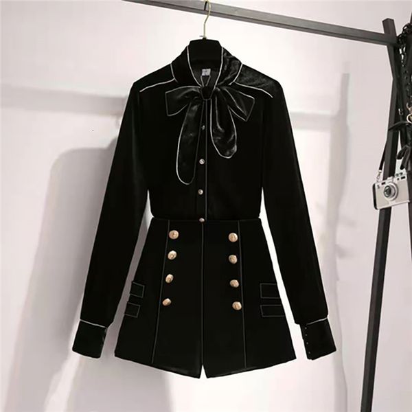 women's two piece pants warm fashion long sleeve double breasted solid black women's clothes bow-knot office good woven fabric 2 p, White
women's two piece pants warm fashion long sleeve double breasted solid black women's clothes bow-knot office good woven fabric 2 p, White