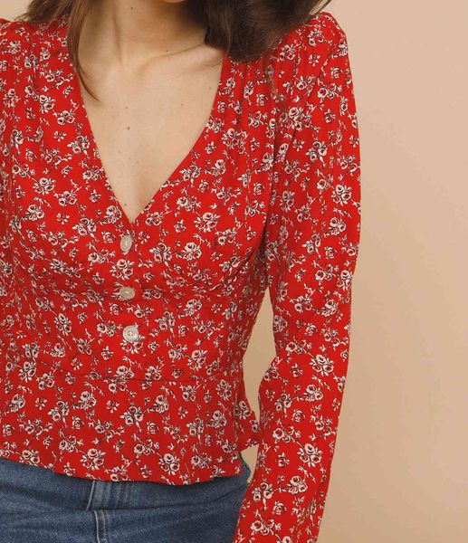 women's blouses & shirts 2021 women floral blouse ladies slim retro long sleeve ruffles trim sweet shirt and casual holiday c, White
women's blouses & shirts 2021 women floral blouse ladies slim retro long sleeve ruffles trim sweet shirt and casual holiday c, White