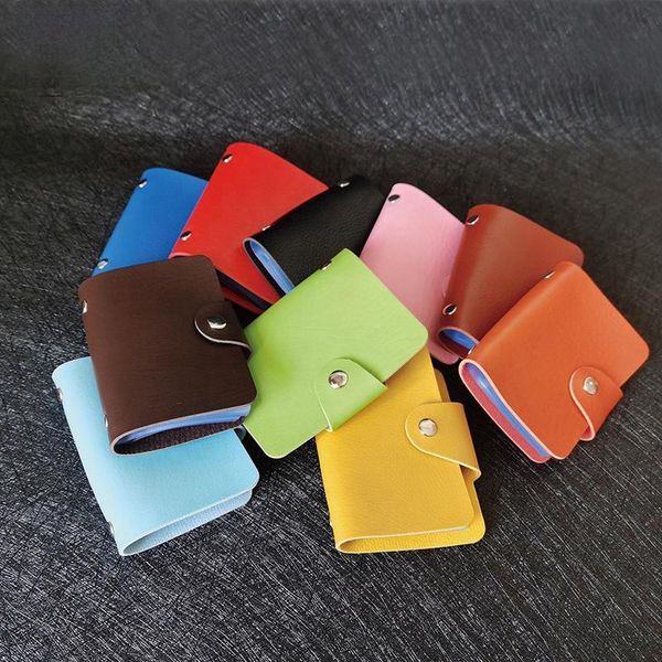 card holders candy solid color short holder bag pu leather bank set business multi-card bit thin for unisex, Brown;gray
card holders candy solid color short holder bag pu leather bank set business multi-card bit thin for unisex, Brown;gray