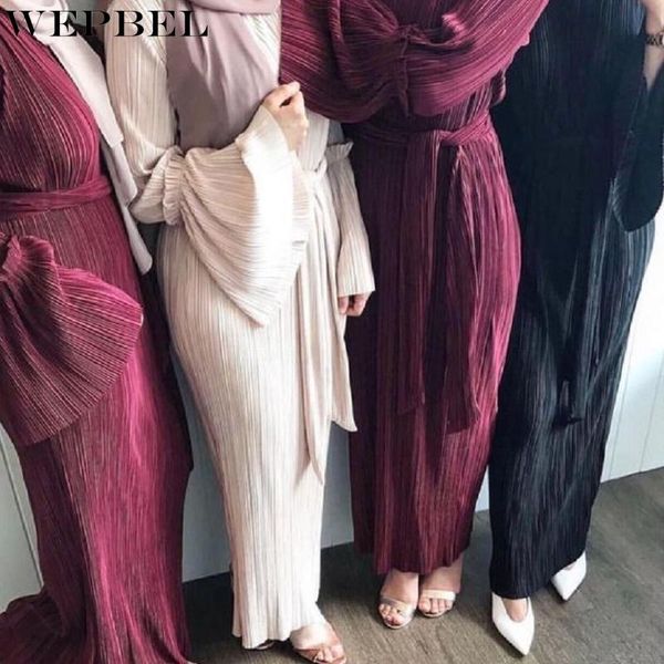 ethnic clothing wepbel plus size pleated dress women abaya summer long sleeve muslim arab middle east turkish robe, Red
ethnic clothing wepbel plus size pleated dress women abaya summer long sleeve muslim arab middle east turkish robe, Red
