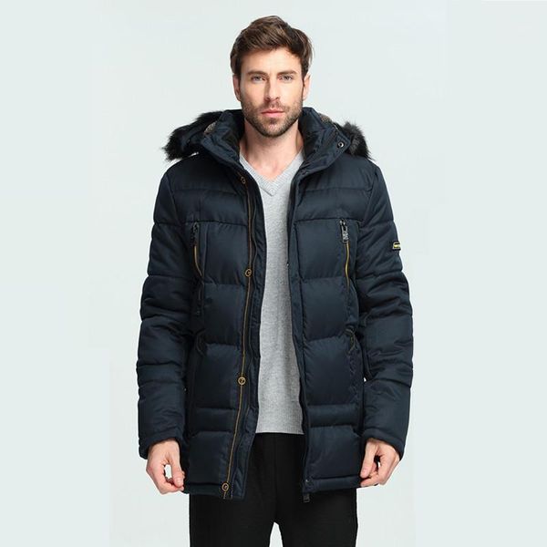 men's down & parkas winter jacket mid-length cotton coats with fur collar thick outwear jackets clothing, Black
men's down & parkas winter jacket mid-length cotton coats with fur collar thick outwear jackets clothing, Black