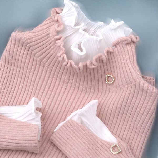 women autumn winter knitted pullovers womens sweater lady casual lotus leaf turtleneck long sleeve fake two piece pull jumper, White;black
women autumn winter knitted pullovers womens sweater lady casual lotus leaf turtleneck long sleeve fake two piece pull jumper, White;black