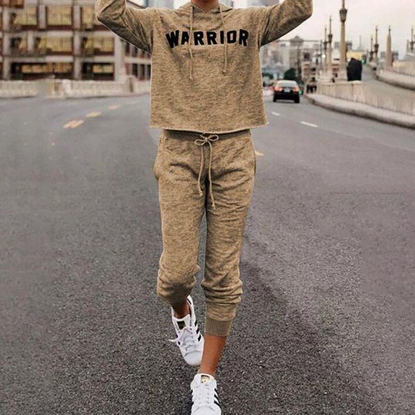 women's tracksuits khaki letter print vintage 2 piece set women sweatshirt long sleeve pants autumn winter matching 6 color plus size 3, Gray
women's tracksuits khaki letter print vintage 2 piece set women sweatshirt long sleeve pants autumn winter matching 6 color plus size 3, Gray