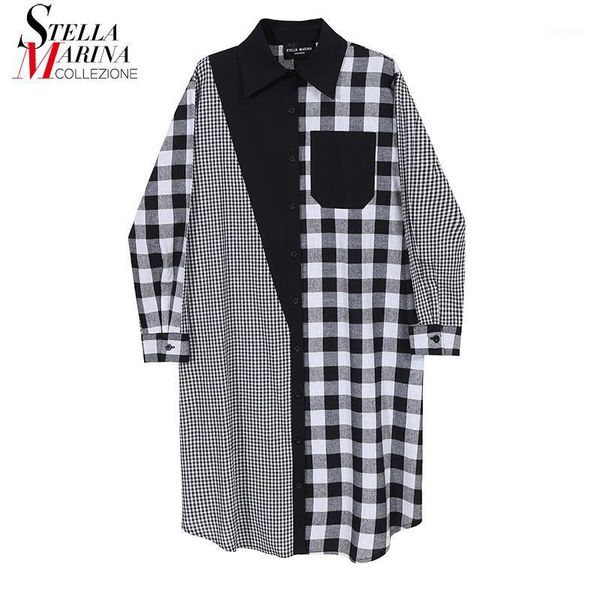 casual dresses long sleeve woman black plaid shirt dress 2021 autumn fashion pocket ladies wear printed robe femme style 6530, Black;gray
casual dresses long sleeve woman black plaid shirt dress 2021 autumn fashion pocket ladies wear printed robe femme style 6530, Black;gray