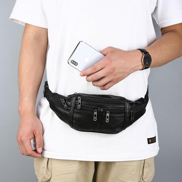 men's waist bag business genuine leather chest multi-layer outdoor sports mobile phone bags
men's waist bag business genuine leather chest multi-layer outdoor sports mobile phone bags