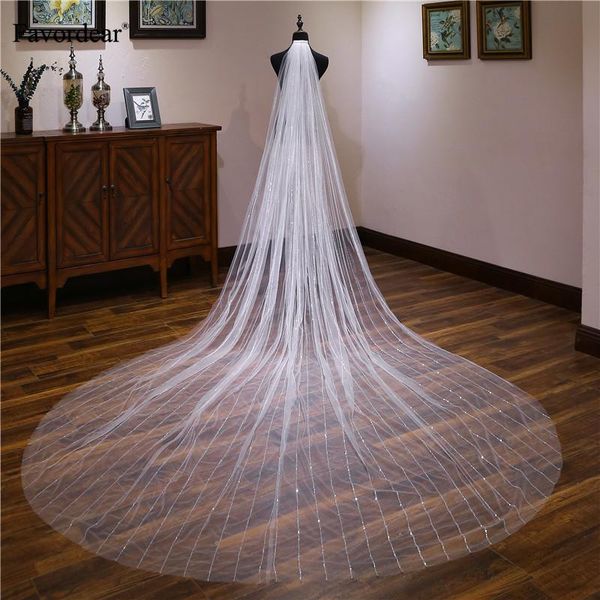 bridal veils favordear 4m cut-edge wedding veil long velos de noiva 1 tier with comb accessories arrival, Black
bridal veils favordear 4m cut-edge wedding veil long velos de noiva 1 tier with comb accessories arrival, Black