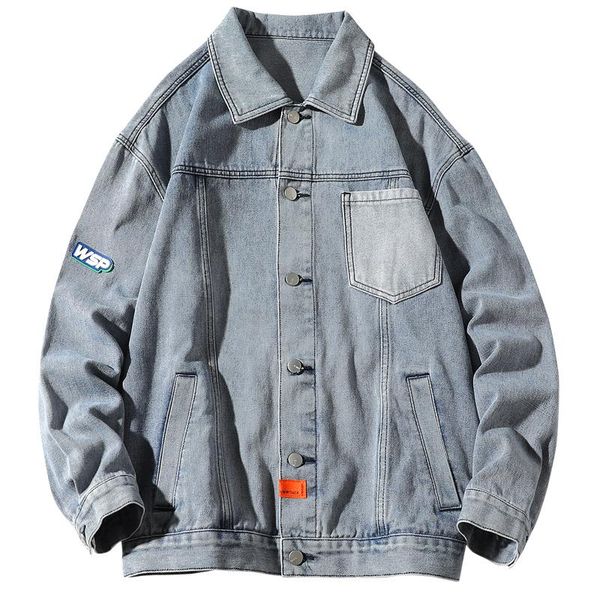 men's jackets jeans jacket men 2021 autumn fashion streetwear korean style patch pocket turn down collar denim coat black blue, Black;brown
men's jackets jeans jacket men 2021 autumn fashion streetwear korean style patch pocket turn down collar denim coat black blue, Black;brown