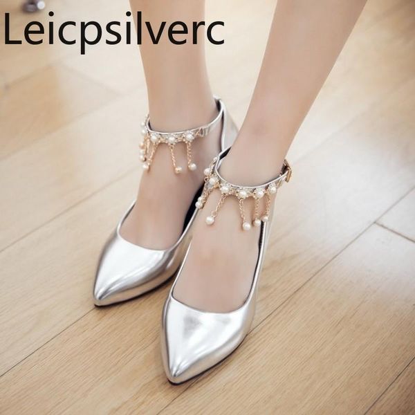 dress shoes pumps spring and autumn style string bead pointed shallow mouth buckle fine heel mid women's shoe plus size 31-43, Black
dress shoes pumps spring and autumn style string bead pointed shallow mouth buckle fine heel mid women's shoe plus size 31-43, Black
