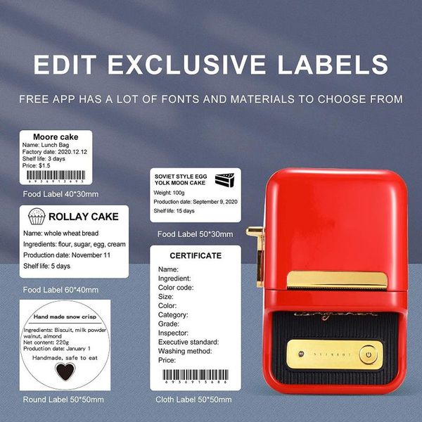 printers niimbot b21 draadloze thermische label printer mini bluetooth barcode sticker papier voor prijskaartje doek marker
printers niimbot b21 draadloze thermische label printer mini bluetooth barcode sticker papier voor prijskaartje doek marker