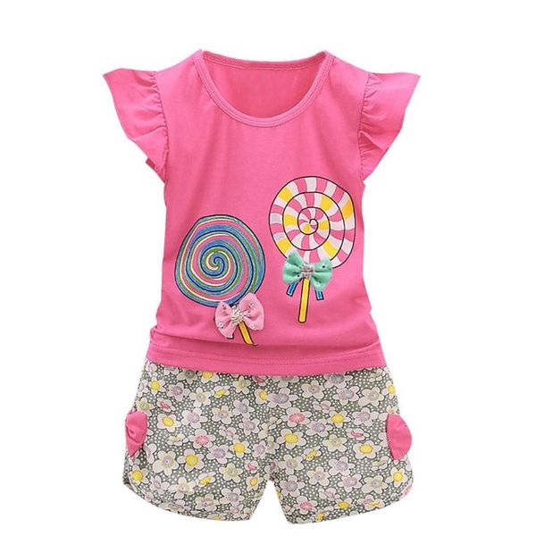 clothing sets two pieces cotton girls summer t-shirts short sleeves children clothes suit casual floral outfits, White
clothing sets two pieces cotton girls summer t-shirts short sleeves children clothes suit casual floral outfits, White