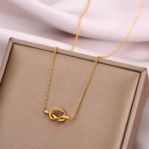 chains 316l stainless steel geometry knot pendant charms chain choker necklace for women fashion fine jewelry san597, Silver
chains 316l stainless steel geometry knot pendant charms chain choker necklace for women fashion fine jewelry san597, Silver