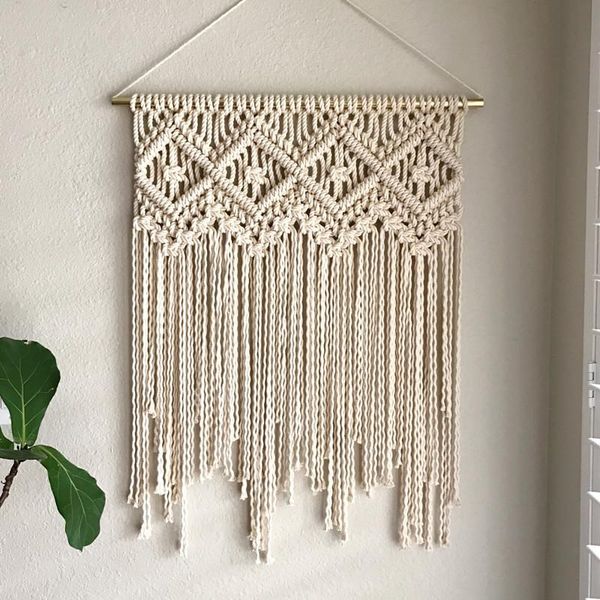 party decoration 40cm x60cm macrame wall hanging boho decor white natural nursery art home living modern style handmade tapestry bedroom
party decoration 40cm x60cm macrame wall hanging boho decor white natural nursery art home living modern style handmade tapestry bedroom
