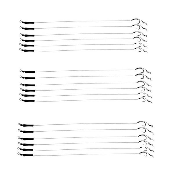 18pcs fishinhook 12lb fishing hair rigs assorted braided thread hand tied carp barbless hooks fish tackle
18pcs fishinhook 12lb fishing hair rigs assorted braided thread hand tied carp barbless hooks fish tackle