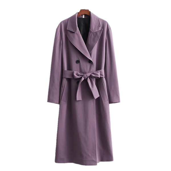 women's trench coats zxqj elegant women long purple solid 2021 fashion ladies turn down collar double breasted outerwear causal female, Tan;black
women's trench coats zxqj elegant women long purple solid 2021 fashion ladies turn down collar double breasted outerwear causal female, Tan;black