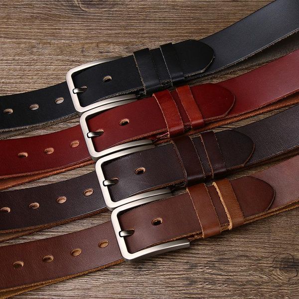 belts men's pin buckle belt genuine leather fashion retro jeans are assembling accessories male designer, Black;brown
belts men's pin buckle belt genuine leather fashion retro jeans are assembling accessories male designer, Black;brown