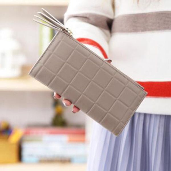 wallets long square plaid women wallet card holders pu leather zipper ladies studant purse clutch pocket phone case fashion, Red;black
wallets long square plaid women wallet card holders pu leather zipper ladies studant purse clutch pocket phone case fashion, Red;black