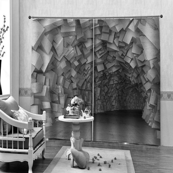 curtain & drapes customized size luxury blackout 3d window curtains for living room custom brick tunnel cortinas
curtain & drapes customized size luxury blackout 3d window curtains for living room custom brick tunnel cortinas