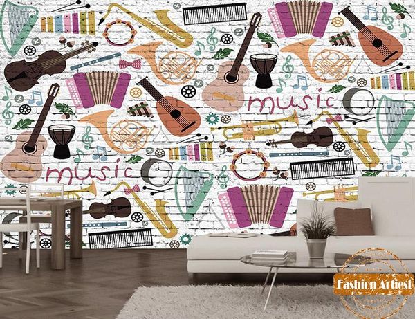 wallpapers custom cartoon music instruments wallpaper mural saxophone violin hand painting ktv sofa bedroom living room cafe bar restaurant
wallpapers custom cartoon music instruments wallpaper mural saxophone violin hand painting ktv sofa bedroom living room cafe bar restaurant